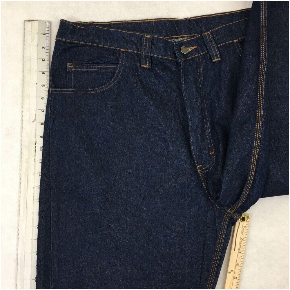 Vintage Hard Timin Jeans Blue Denim Baggy Wide Leg Y2K Mens Size 38 - Picture 8 of 9